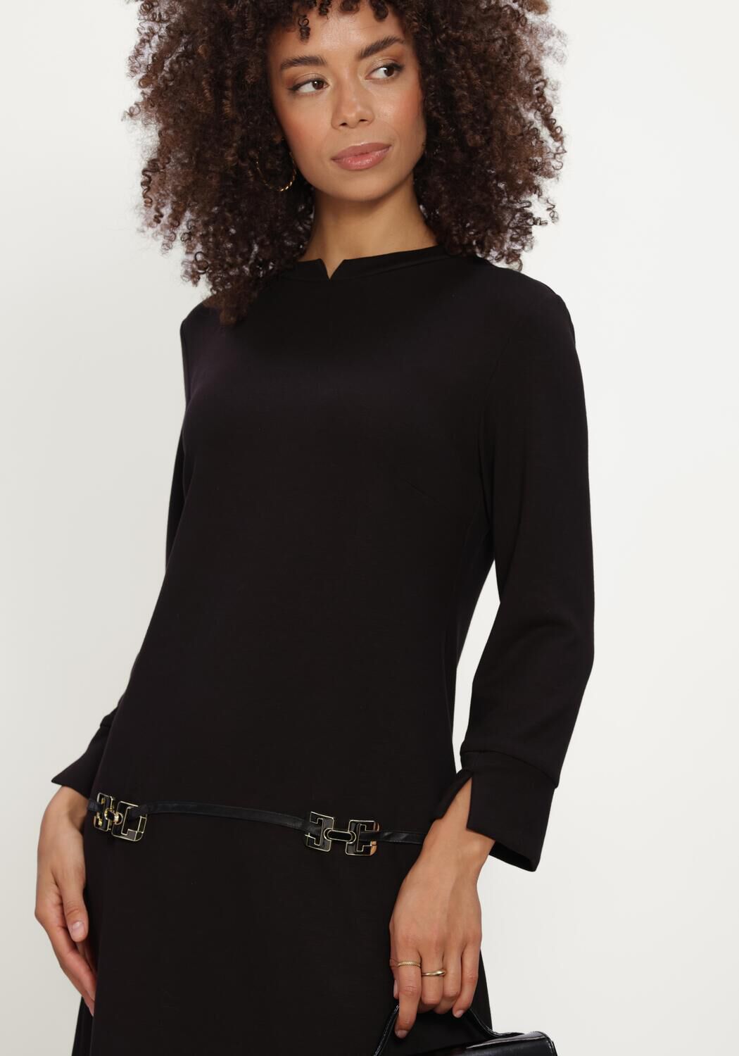 Zwarte ANA ALCAZAR Mini jurk 042209.3913 - large