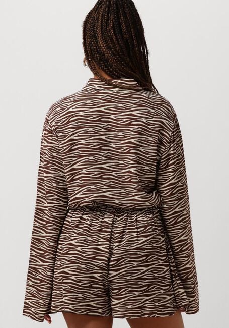 Bruine COLOURFUL REBEL  TIA ZEBRA KIMONO SLEEVE BLOUSE - large