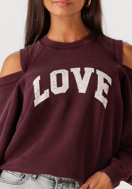 CATWALK JUNKIE Pull GRAPHIC SWEATER WITH CUT OUT Bordeaux - large