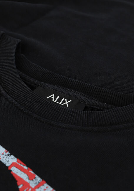 Zwarte ALIX THE LABEL Sweater ORGANIC PHOTO OVERSIZED SWEATE - large