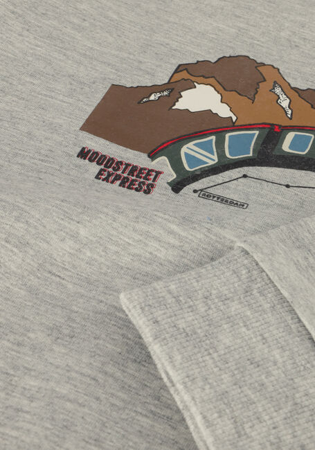 MOODSTREET Chandail CHEST PRINT SWEATER en gris - large