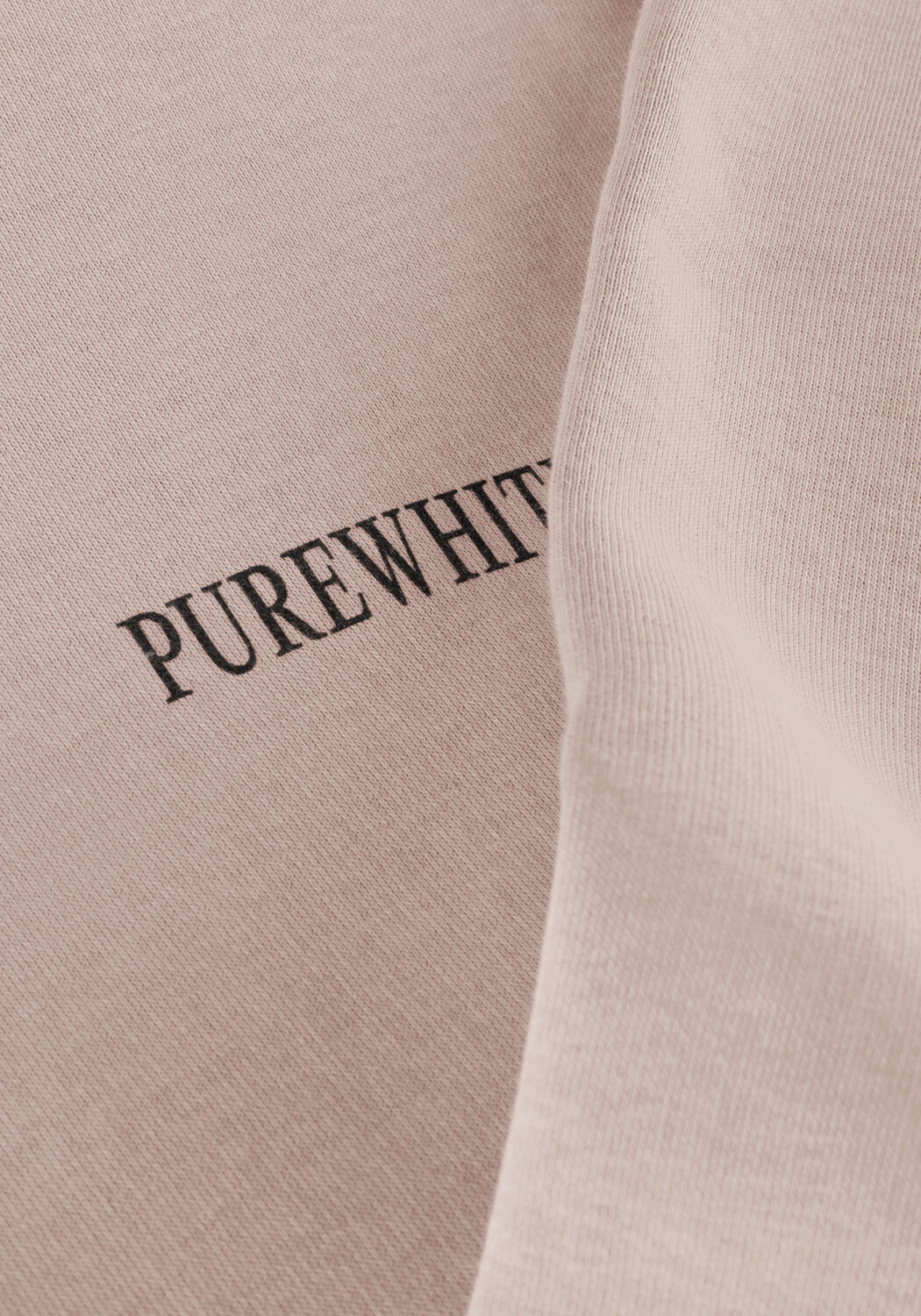 PUREWHITE Chandail HOODIE WITH FRONT PRINT AND BACK ARTWORK en taupe - large