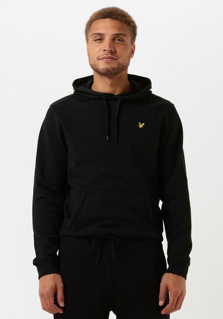 Zwarte LYLE & SCOTT Sweater PULLOVER HOODIE - large