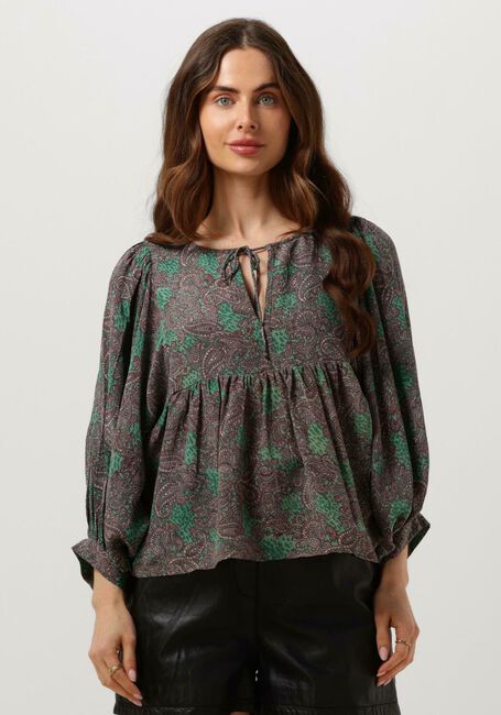 Groene SISSEL EDELBO  ANGELINA SILK TOP - large