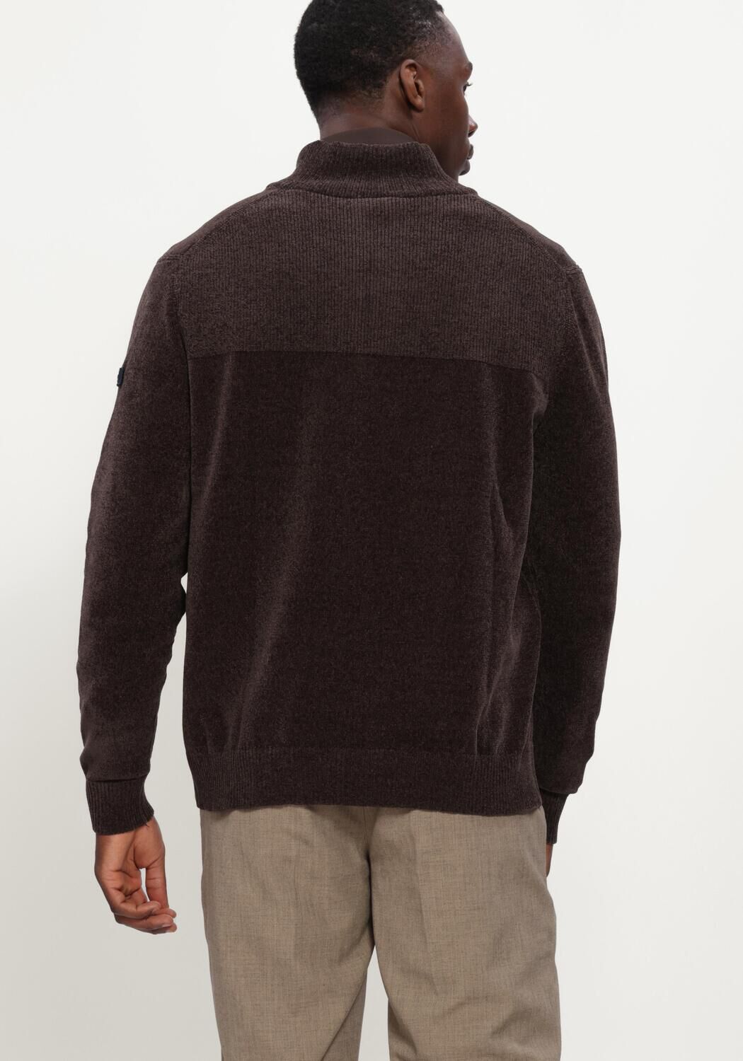 BLUE INDUSTRY Pull KNITWEAR en marron - large
