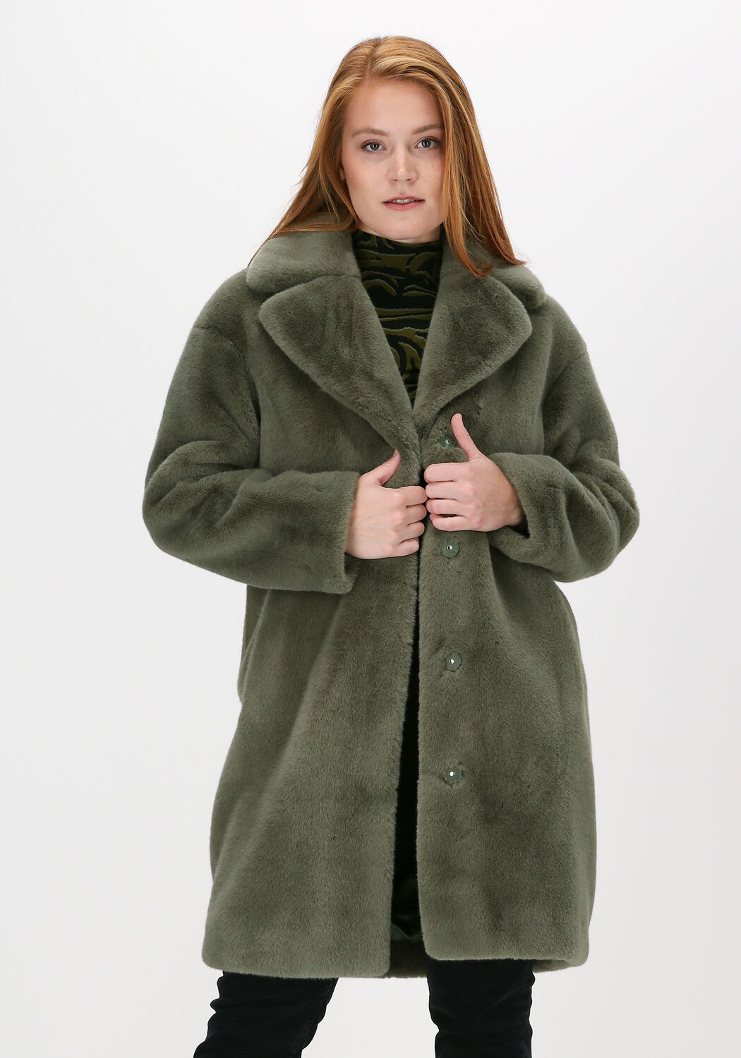 Manteau fausse hotsell fourrure vert