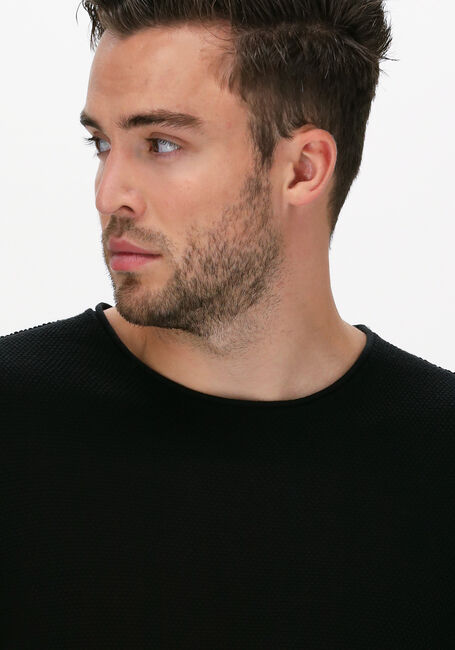 SELECTED HOMME Pull ROCKY CREW NECK B WEBS en noir - large