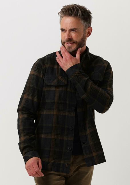 PME LEGEND Chemise décontracté LONG SLEEVE SHIRT COTTON YARN DYED CHECK en noir - large