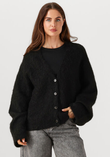 Zwarte EDITED Vest ONORINA MOHAIR CARDIGAN - large