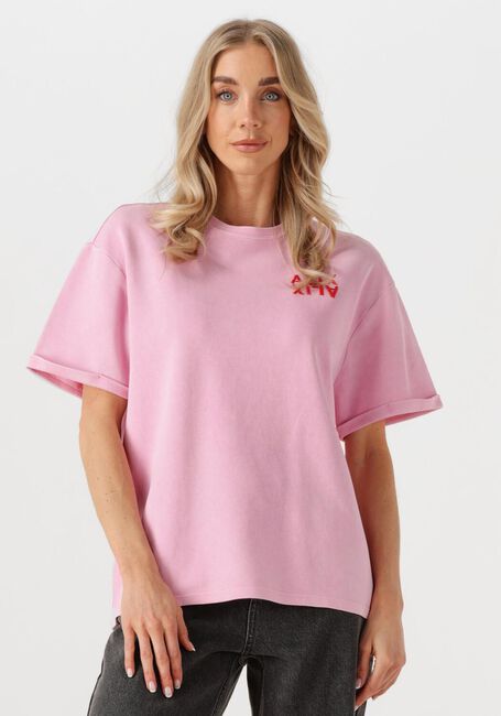 Roze ALIX THE LABEL T-shirt LADIES KNITTED ALIX SHIRT - large