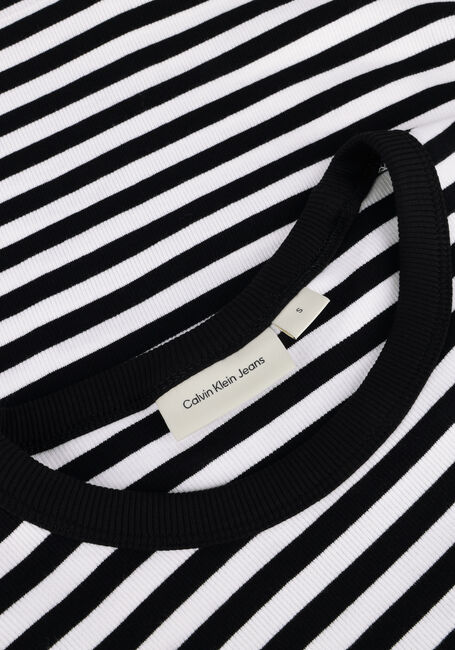 Zwarte CALVIN KLEIN Tops & T-shirts WOVEN LABEL RIB LONG SLEEVE Zwarte CALVIN KLEIN Tops & T-shirts WOVEN LABEL RIB LONG SLEEVE - large
