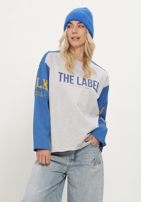 ALIX THE LABEL T-shirt LADIES KNITTED MIX LONGSLEEVE T-SHIRT en multicolore - large