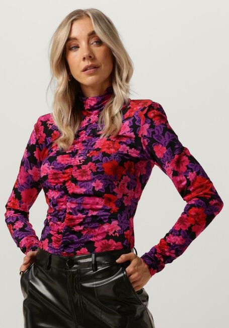 GESTUZ Haut ASHA ROLLNECK BLOUSE en rose - large