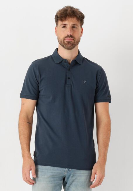 CAST IRON Polo SHORT SLEEVE POLO FINE PIQUE ESSENTIAL en bleu - large