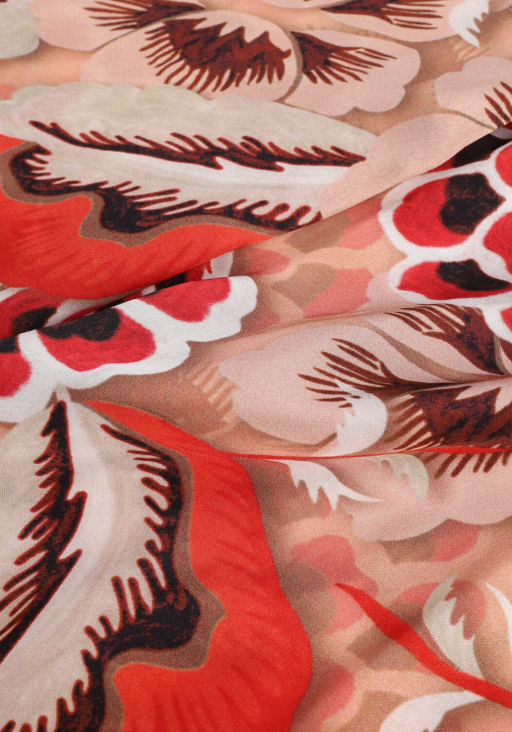 SUMMUM TOP V NECK BOLD FLOWERS Blouses en orange - large