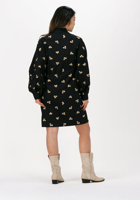 SECOND FEMALE Mini robe WISTERIA MINI DRESS en noir - large