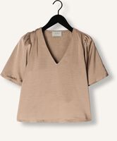 NEO NOIR LARGO HEAVY SATEEN BLOUSE Blouses en taupe NEO NOIR LARGO HEAVY SATEEN BLOUSE Blouses en taupe - medium