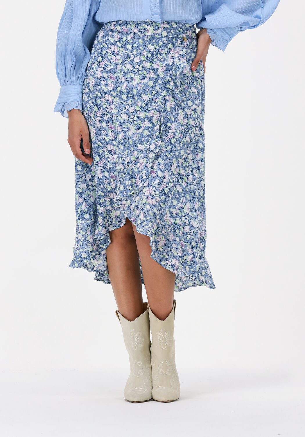 Blauwe FREEBIRD Midirok ALINA Omoda