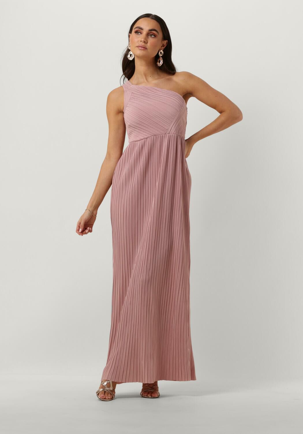 Lichtroze Y.A.S. Midi jurk YASOLINDA O S MAXI DRESS S. Omoda