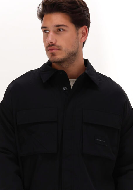 CALVIN KLEIN Surchemise FLEECE LINED CARGO OVERSHIRT en noir - large