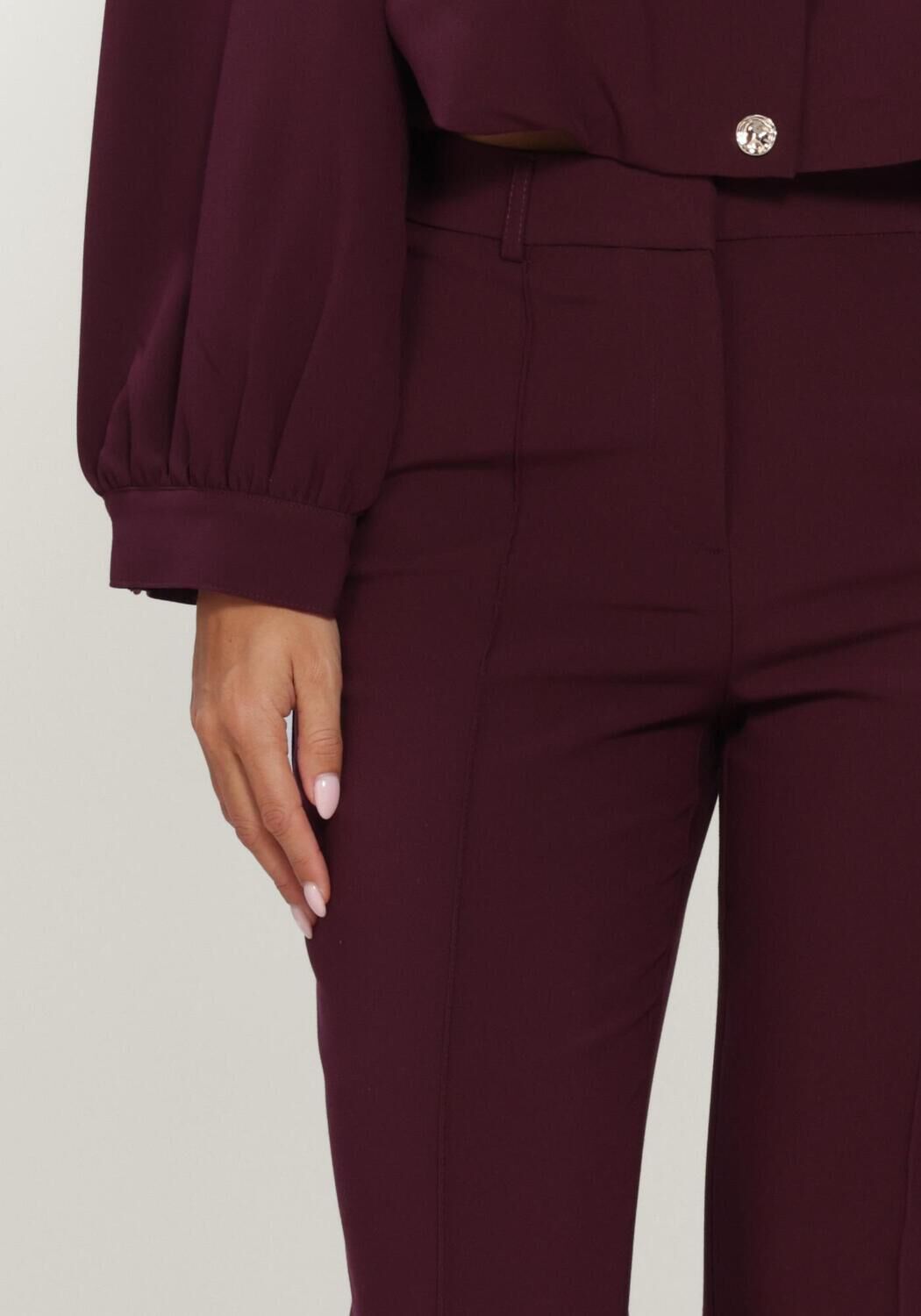 NOTRE-V Pantalon &eacute;vas&eacute; NV-ISALINE Bordeaux - large
