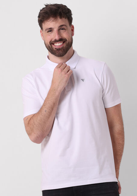 PURE PATH Polo PURE LOGO POLO WITH CHEST PRINT en blanc - large