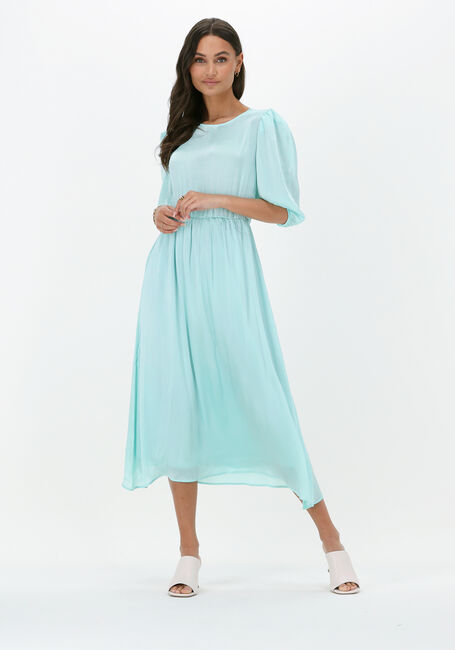 Groene NA-KD Midi jurk BALLOON SLEEVE STRUCTURED MIDI DRESS - large