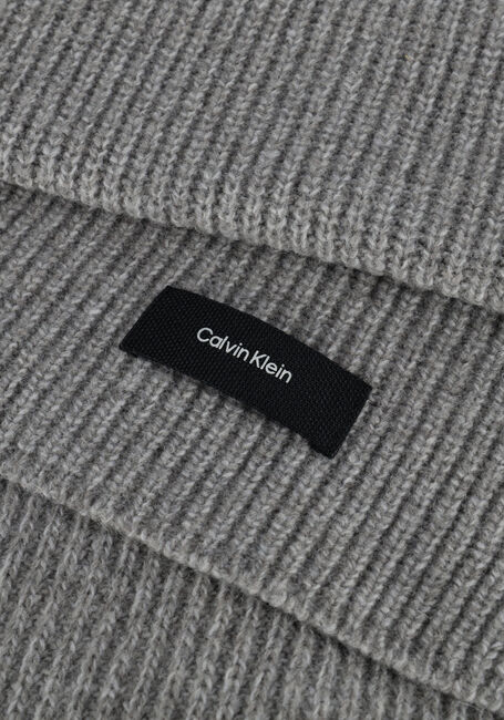 Grijze CALVIN KLEIN Sjaal DADDY WOOL KNIT SCARF 30X180 - large