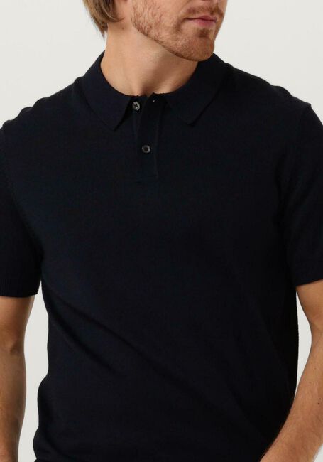 SELECTED HOMME Polo SLHTOWN SS KNIT POLO B Bleu foncé - large