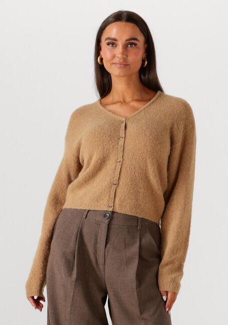 Camel MSCH COPENHAGEN Vest MSCHMILANIA HOPE CARDIGAN - large
