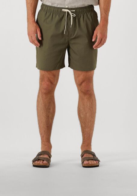 SELECTED HOMME Shorts de bain SLHCOOPER-SEERSUCKER SWIMSHORTS Olive - large