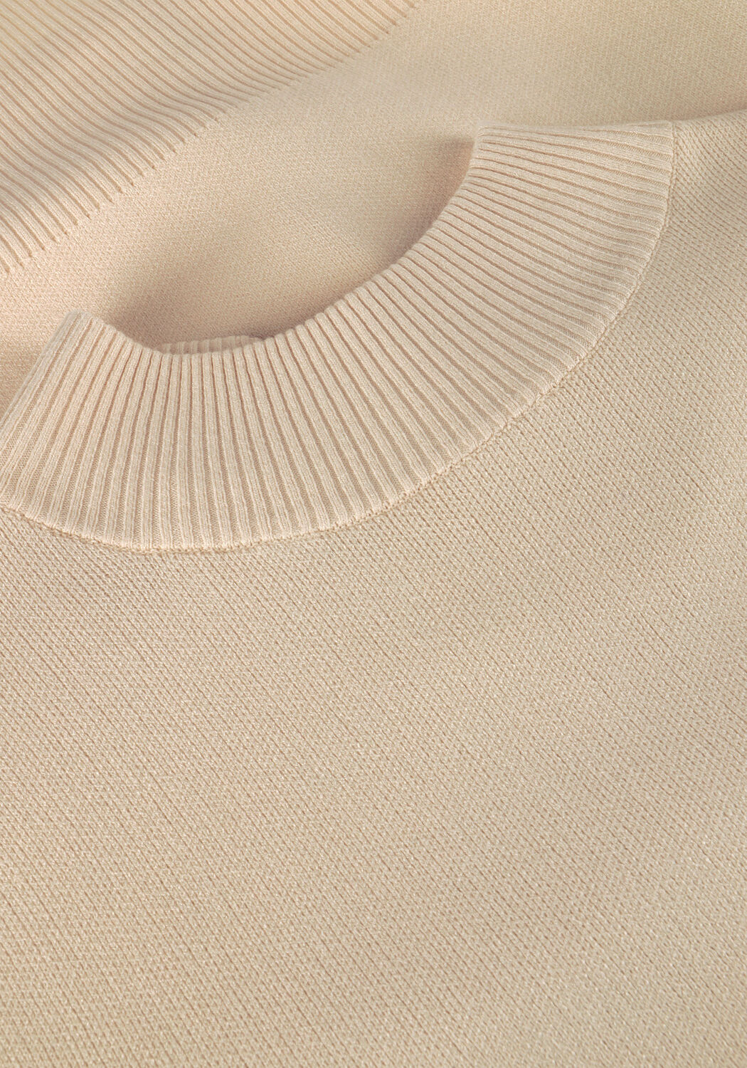 Beige Y.A.S. Trui YASFONNY LS KNIT PULLOVER - large
