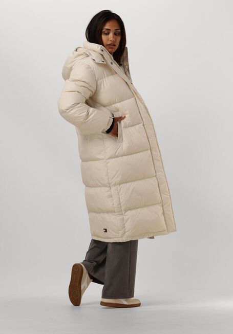 Beige TOMMY JEANS Gewatteerde jas TJW ALASKA LONG PUFFER - large
