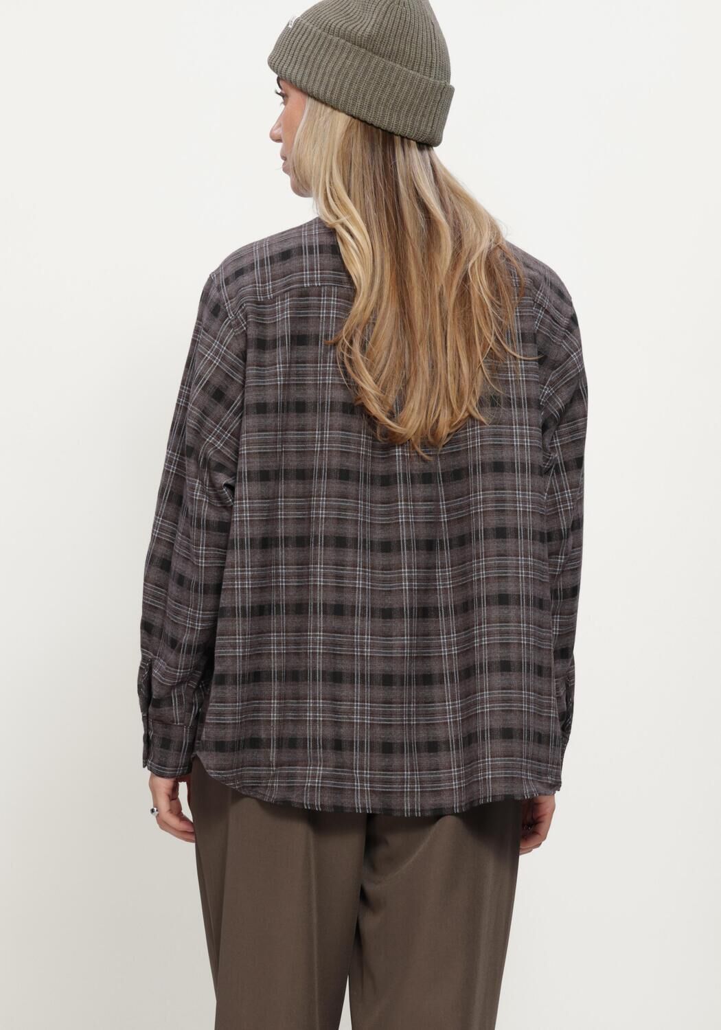 NEO NOIR DALMA FLANNEL CHECK SHIRT Blouses en gris - large