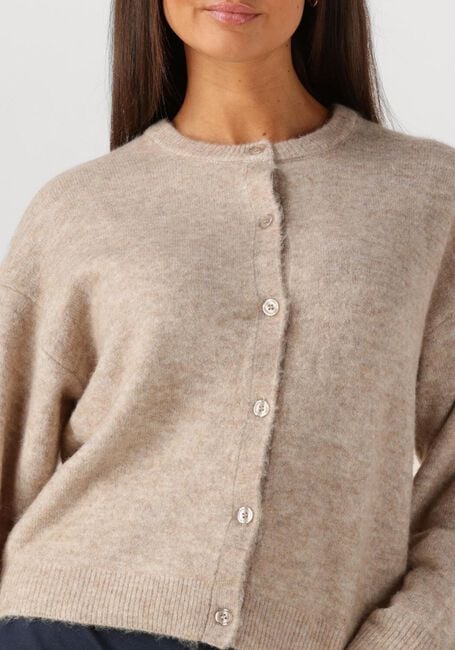 MINUS Gilet AURELIA KNIT CARDIGAN en beige - large