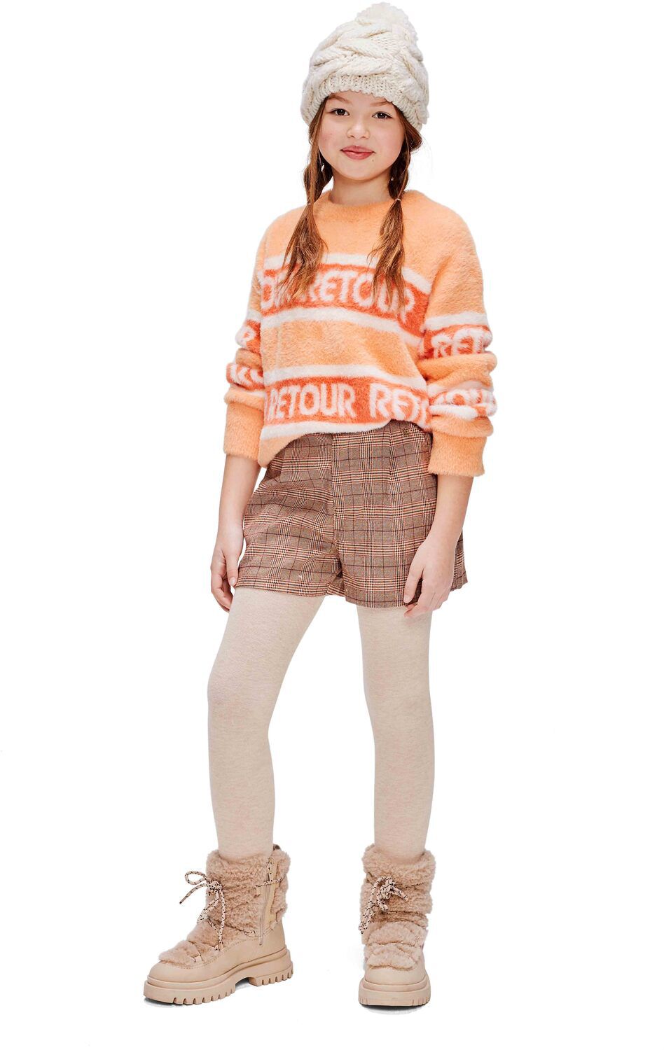 RETOUR Pull POM Corail - large