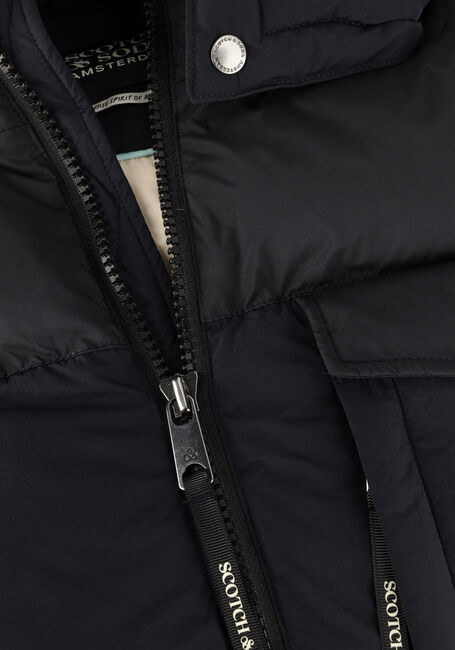 Zwarte SCOTCH & SODA Gewatteerde jas HOODED PUFFER JACKET Zwarte SCOTCH & SODA Gewatteerde jas HOODED PUFFER JACKET - large