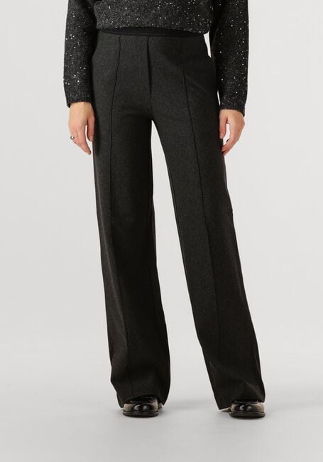 JANSEN AMSTERDAM Pantalon large ELLEN BROEK HVM 411 WIDE LEG ELASTIQUE LOGO WAISTBAND Gris foncé - large