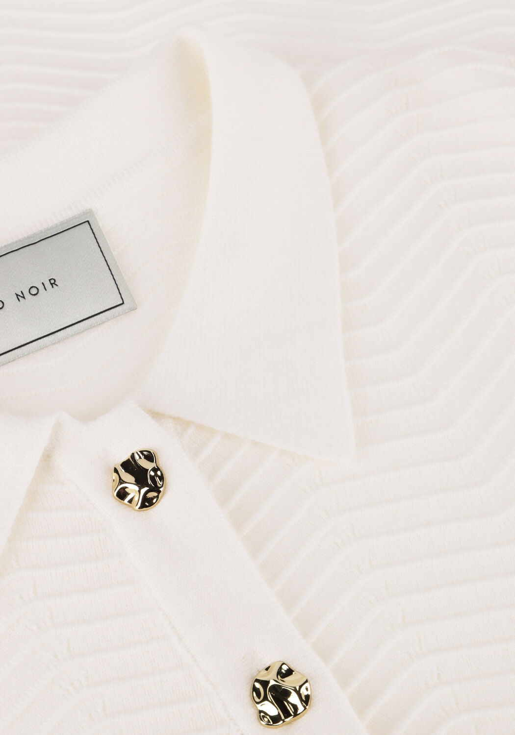 Gebroken wit NEO NOIR Top SOKO WAVE KNIT TEE - large