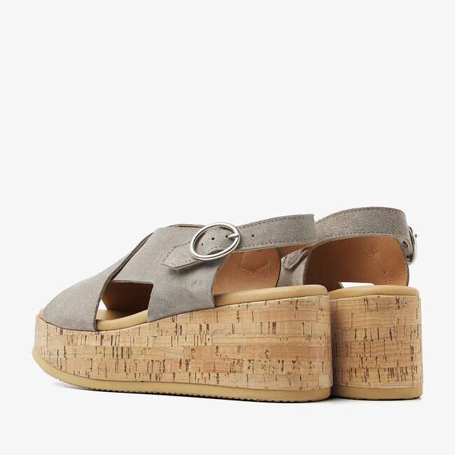VIA VAI Sandales plates SISSEL RAISE en beige - large