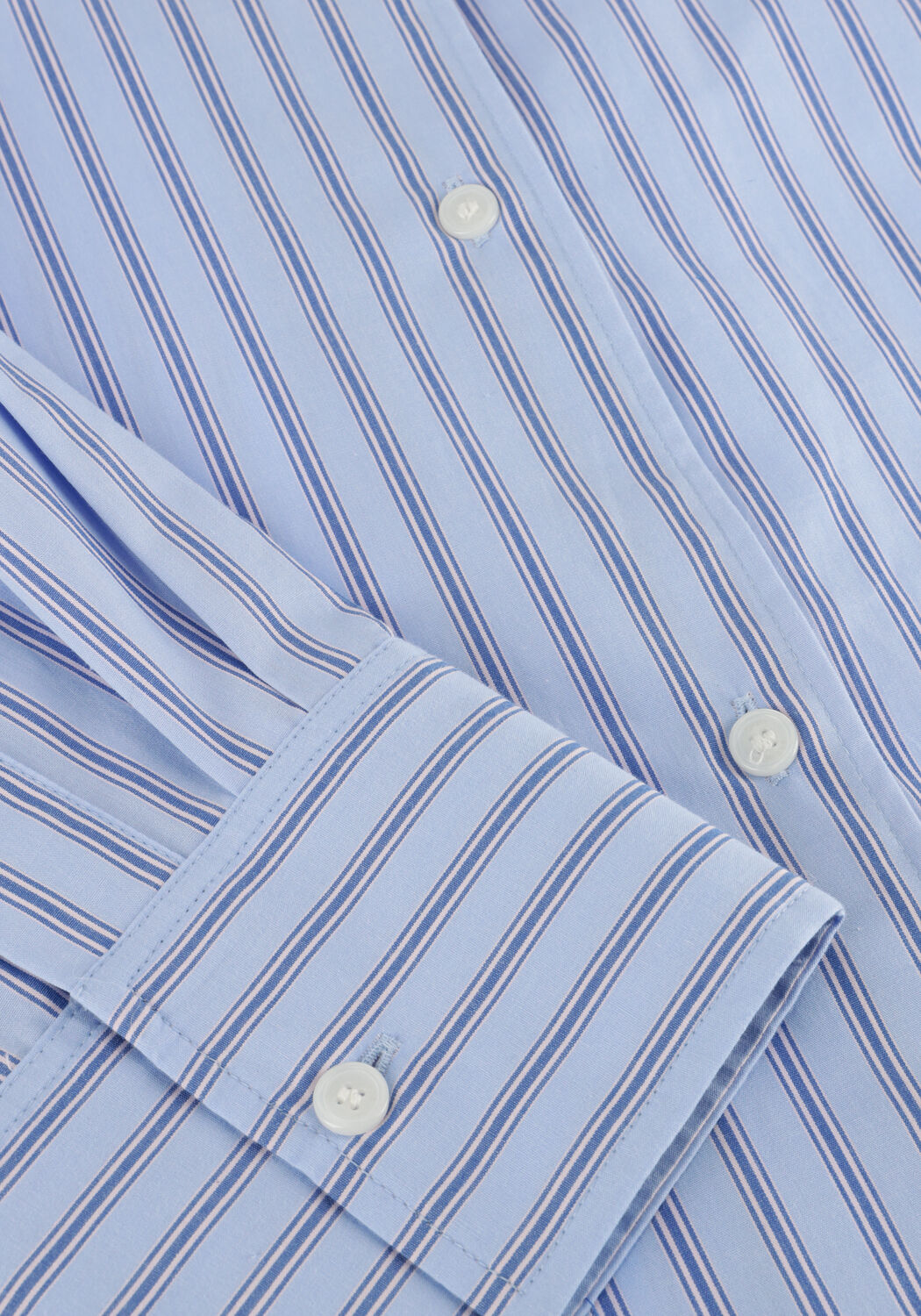 Lichtblauwe TOMMY HILFIGER  ESS POPLIN EASY FIT SHIRT - large