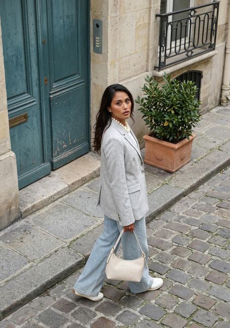 Y.A.S. Blazer YASRIU LS BLAZER Gris clair - large