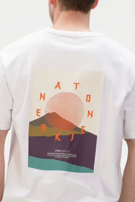 Witte ANERKJENDT T-shirt KVILLADS SUN TEE - large