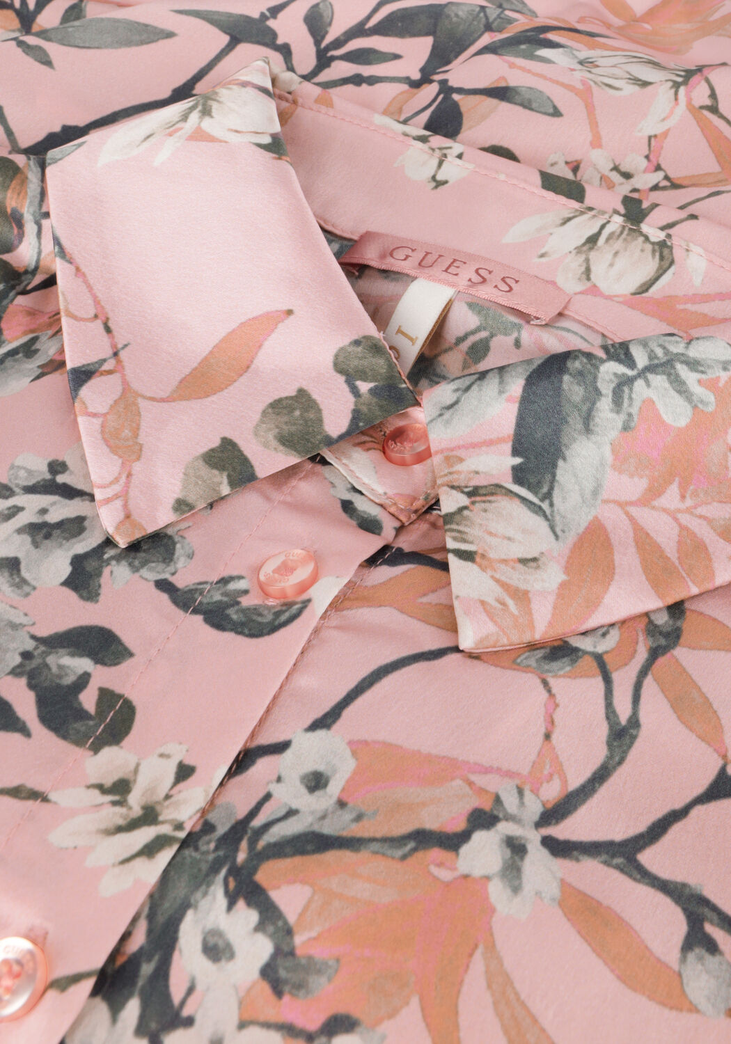 GUESS LSBOWED JUN SHIRT Blouses Rose clair - large