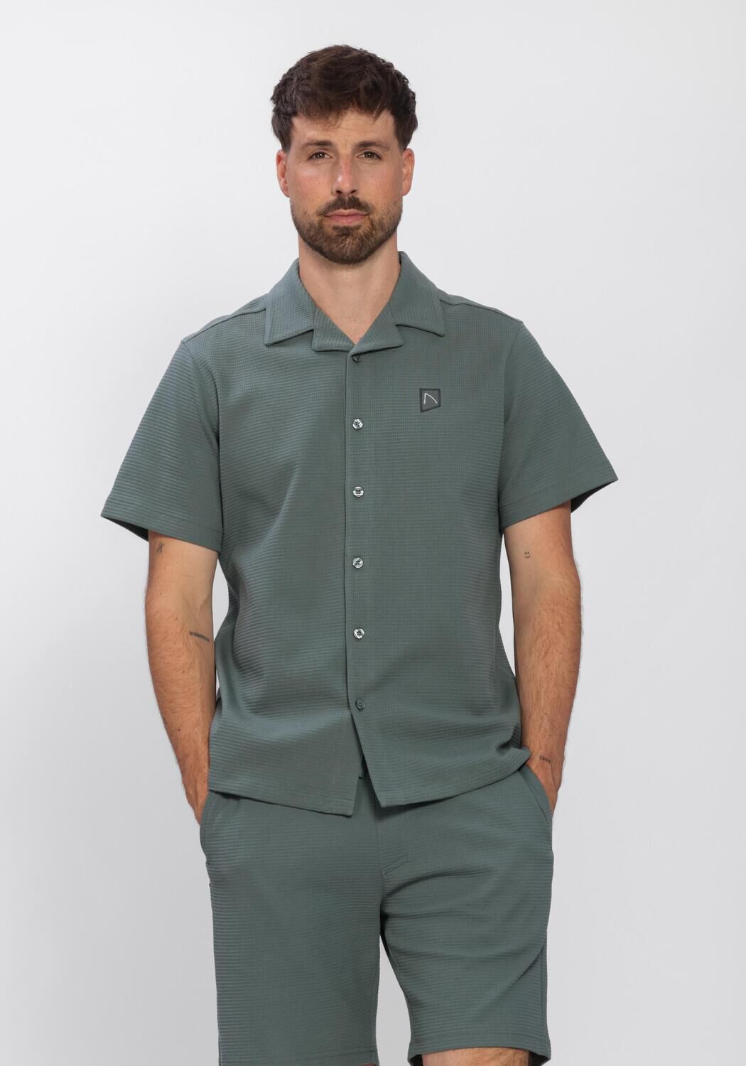 CHASIN Polo 62120012_DOBY STRUCTURE Olive - large