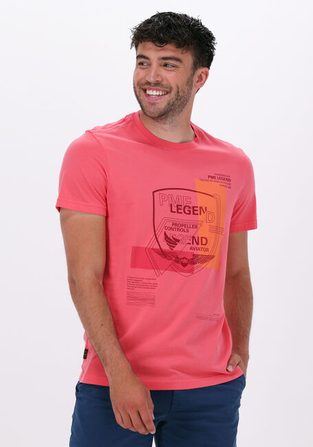 PME LEGEND T-shirt SHORT SLEEVE R-NECK SINGLE JERSEY Corail - large