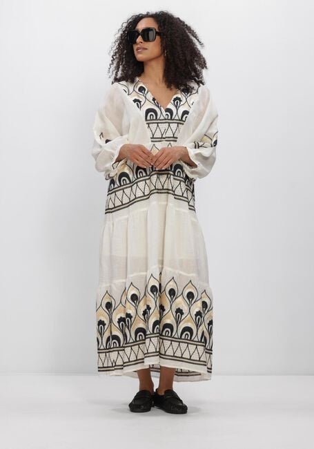 GREEK ARCHAIC KORI Robe maxi S26K-4033201 &Eacute;cru - large