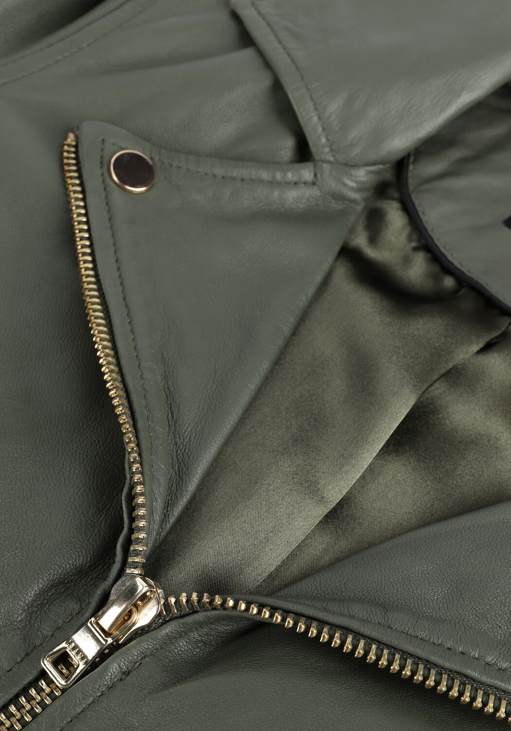 IBANA Veste en cuir BRUNA en vert - large