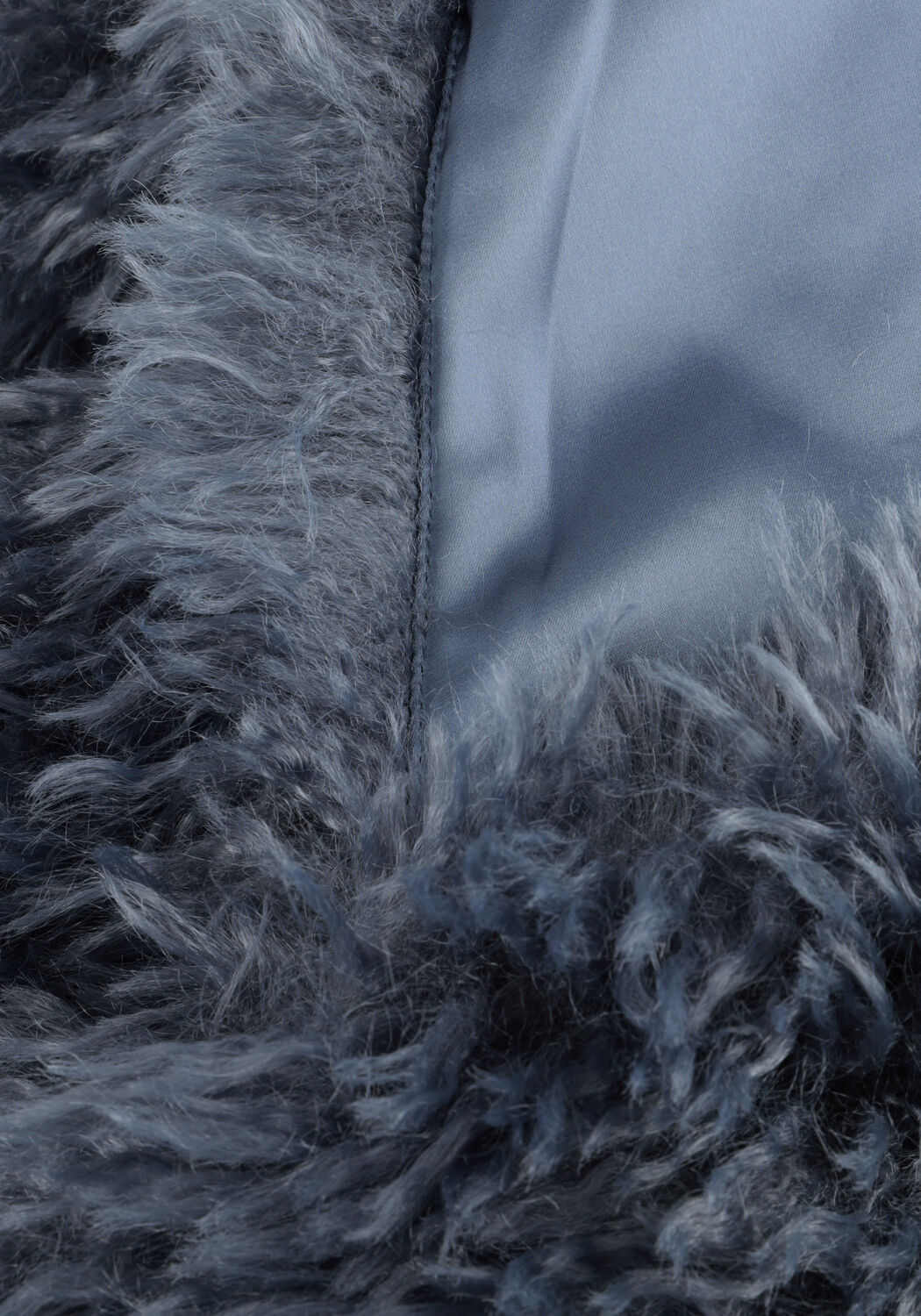 JANSEN AMSTERDAM Gilet DALI GILET FF 276 FAKE FUR Gris fonc&eacute; - large