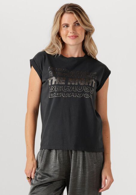 Zwarte BY-BAR T-shirt THELMA NIGHTS TOP - large